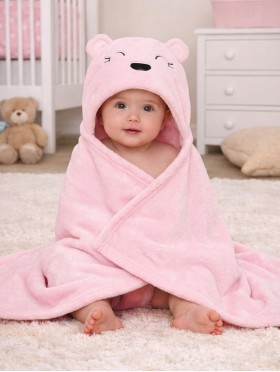 Kids Animal Themed Super Soft Hoodie Towel